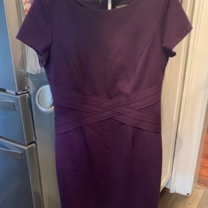 Ellen Tracy eggplant fully lined dress in excellent condition. Worn once